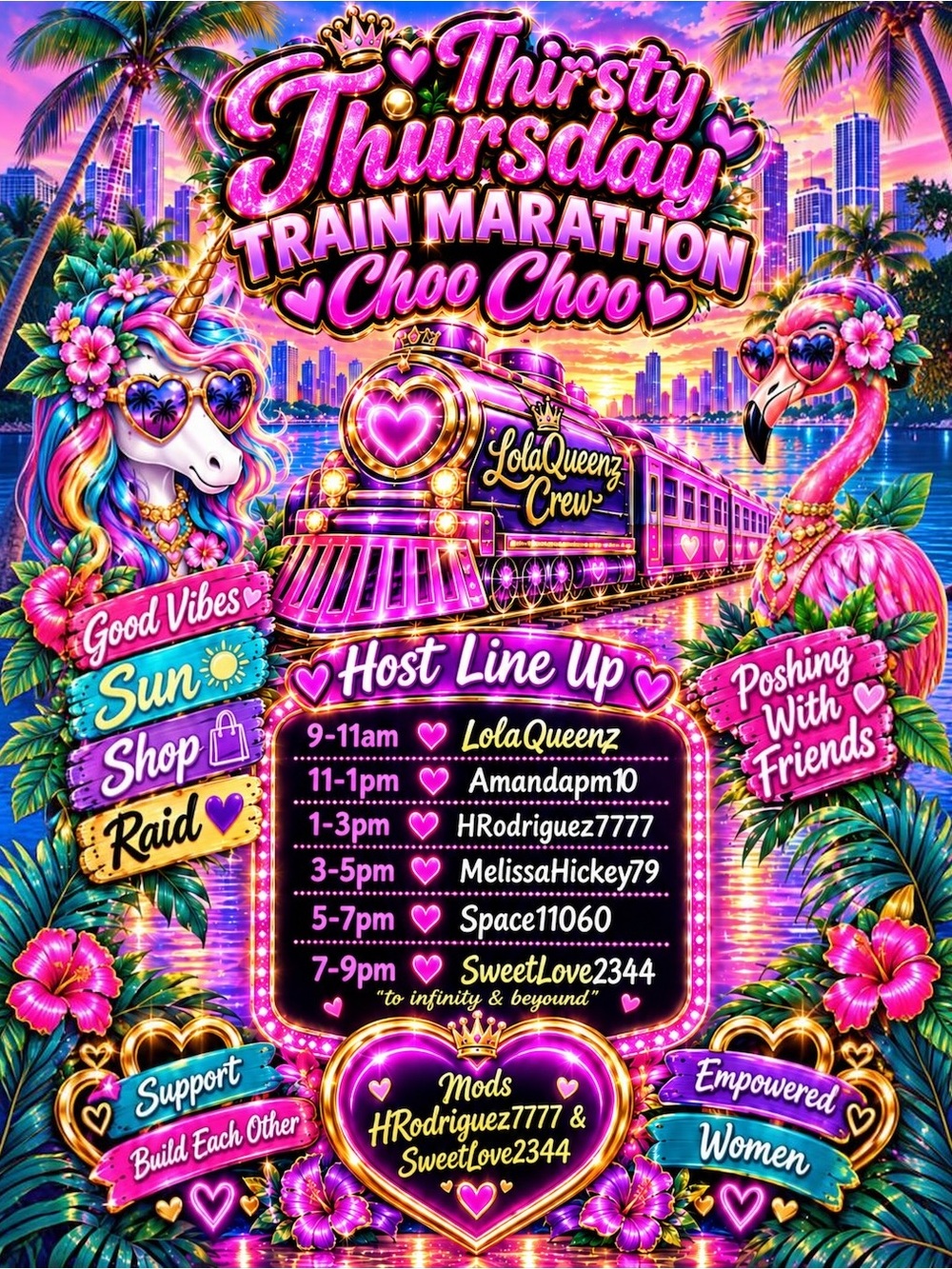 Thirsty Thursday Train Marathon Party Share Show